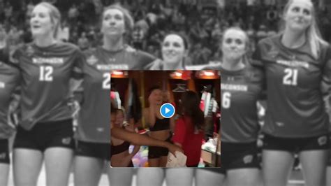 wisconsin girls volleyball team leaked|Wisconsin police investigating leaked images of。